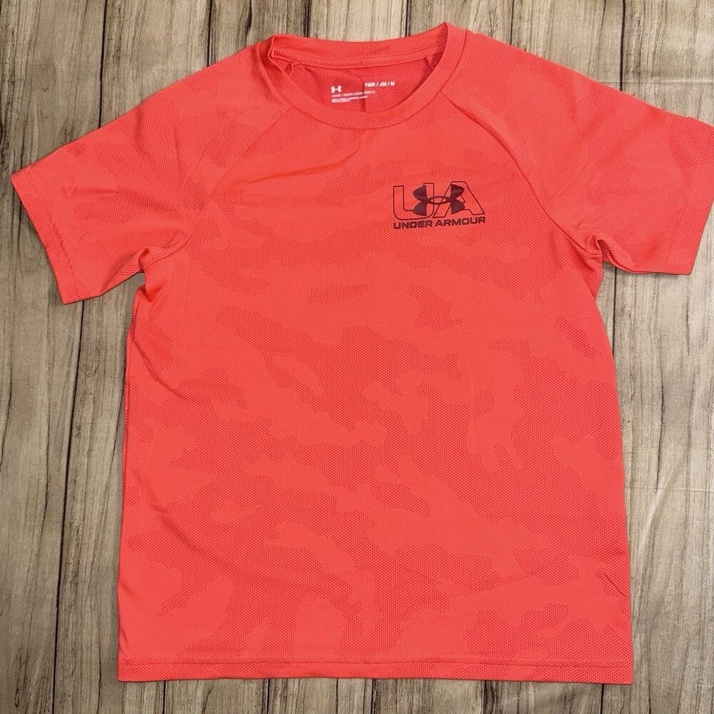 Boys Under Armour Medium Orange Loose Fit Shirt